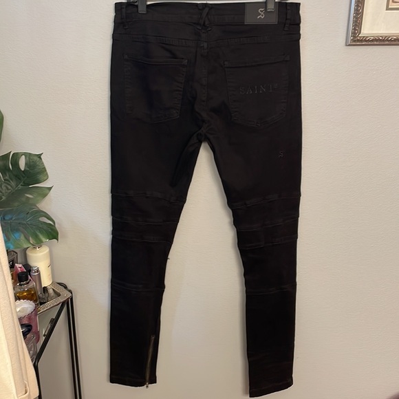 Saint Morta Rework Distressed Skinny Jeans - Picture 14 of 14